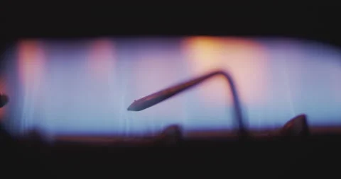 Flame of gas column 스톡 동영상 144635762