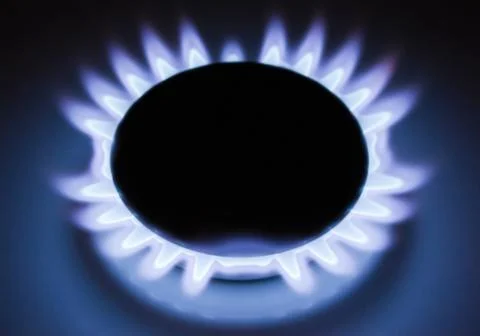 Flame of gas Stock Photos