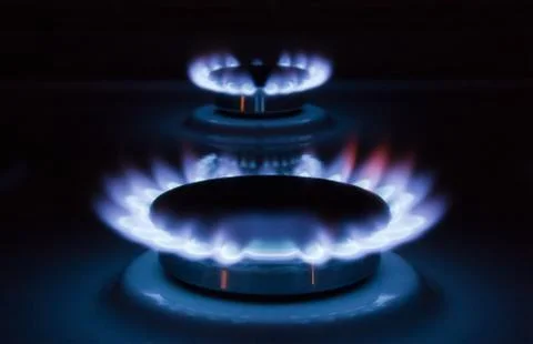 Flame of gas Stock Photos
