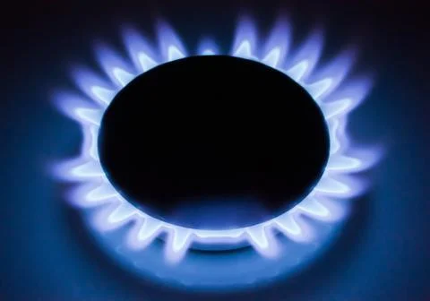 Flame of gas Stock Photos
