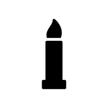 Flame glyph flat icon イラスト素材
