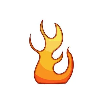 Flame graphic vector art on white background Illustrazione stock