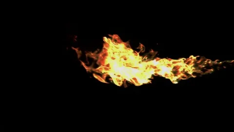 Flame Green Red Slow Motion Stock Footage 71320999