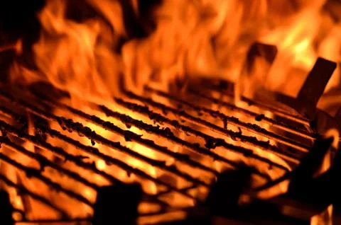 Flame grill Stock Photos