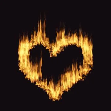 Flame heart Stock Illustration