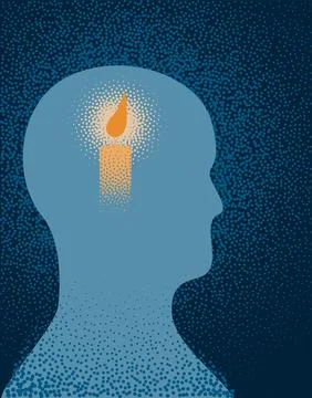 Flame of hope Stock Illustration