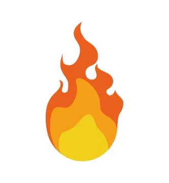 Flame icon. Fire design. Vector graphic イラスト素材