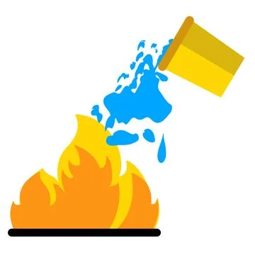 Flame icon. Flat illustration of flame icon for web design. Stock Illustration