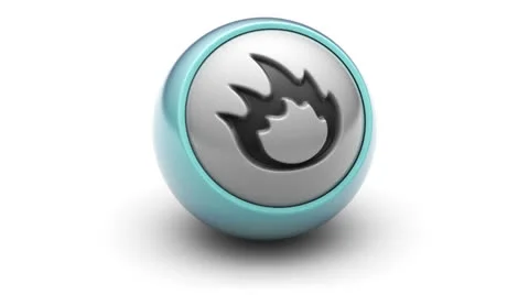 Flame icon Stock Footage 25592718