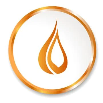 Flame icon Stock-Illustration