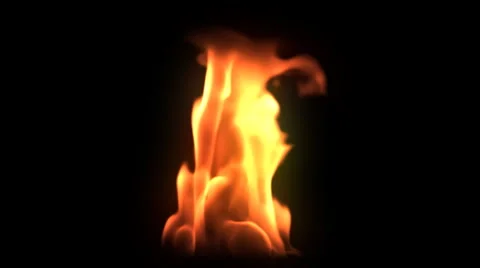 Flame Ignite 1 (isolated) Stock Footage