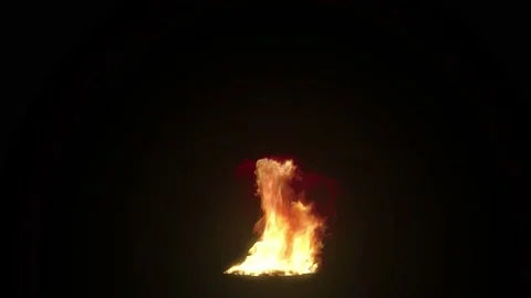 Flame ignition and burning, suitable for scenes with different flame burning Stock Footage 134358505