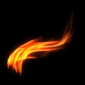 Flame Isolated Stock Photos