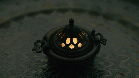 Flame  in a joss stick. Seamless Looping Stock Footage 78175546