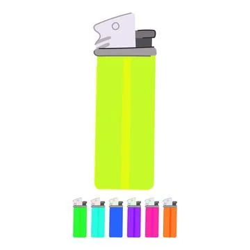 Flame lighter fire vector cartoon graphic Ilustración de archivo