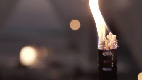 Flame lighting fire candle torch Stock Footage 144587968