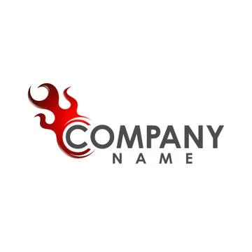 Flame logo fire icon. Fire flame logo design template Illustrazione stock
