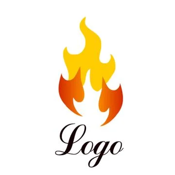 Flame logo. Fire Stock Illustration
