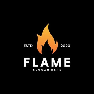 Flame logo vector icon designs Stock Illustration