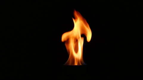 Flame Low Key Stock Footage 58654567
