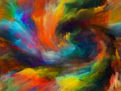 The Flame of Paint Stockillustratie