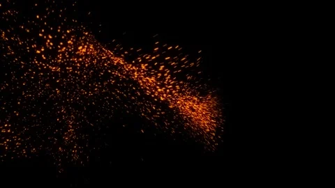 Flame particular abstract animation. Video stock 241840870