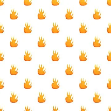Flame pattern creating seamless fire theme background イラスト素材