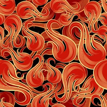 Flame Pattern Illustrazione stock