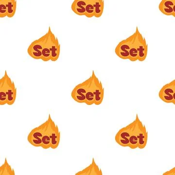 Flame pattern seamless vector Stock Illustration