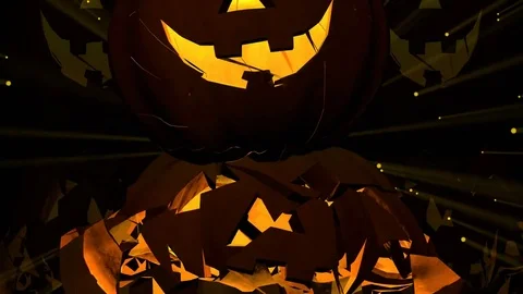 Flame Pumpkin 4k 05 Stock Footage 81025547