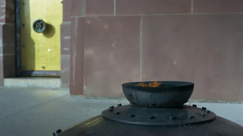 Flame of Resistance, World War 2 memorial, Mont-Valerien Stock Footage 171190635