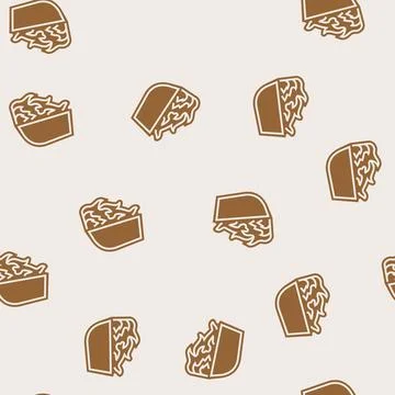 Flame retardant glyph seamless pattern Stock Illustration