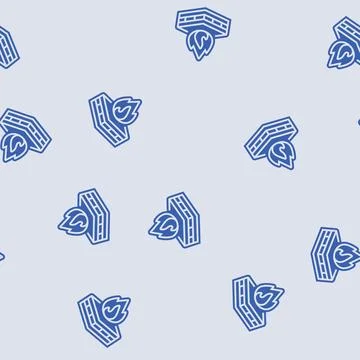 Flame retardant glyph seamless pattern Stock Illustration