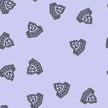 Flame retardant line seamless pattern Stock Illustration
