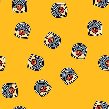Flame retardant vector seamless pattern Stockillustratie