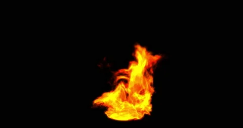 Flame rise from the the ground Stock Footage 139278703