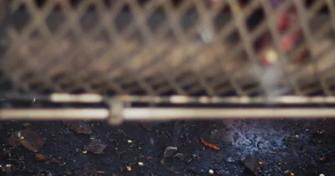 Flame Roasting Hatch Green Chile Peppers Stock Footage 138905483