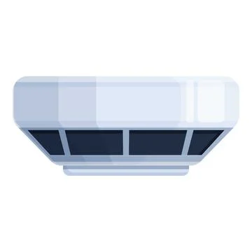 Flame sensor control icon cartoon vector. Smoke alarm Stock Illustration