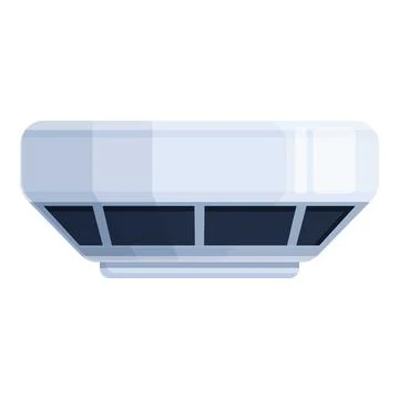Flame sensor control icon cartoon . Smoke alarm Stock Illustration