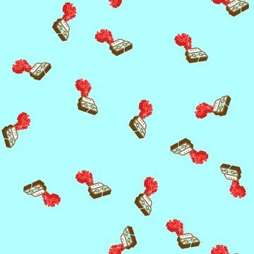 Flame sensor module isometric icon seamless pattern Stock Illustration