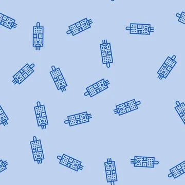 Flame sensor module line seamless pattern Stock Illustration