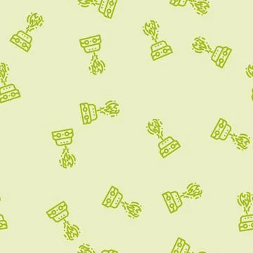 Flame sensor module line vector seamless pattern Stock Illustration