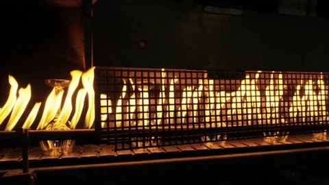 Flame in slow motion Video stock 97193421