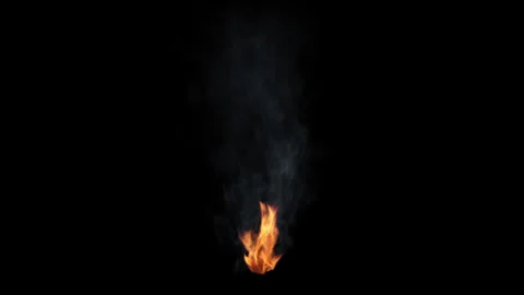 Flame With Smoke 4K Stock Footage 274388737