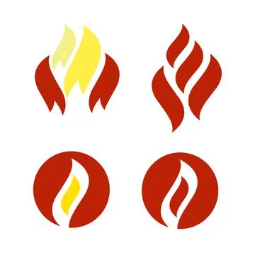 Flame with smoke pixel style. Game fire and smoke ui Stock Illustration