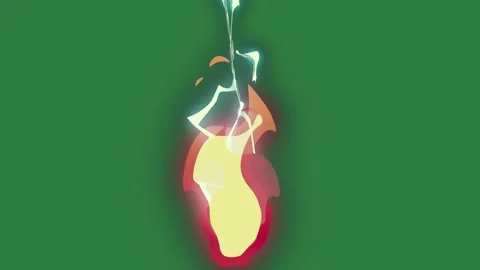 Flame Standing - Stock Video Element Stock Footage 338014528