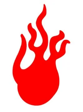 Flame Symbol Stock Illustration