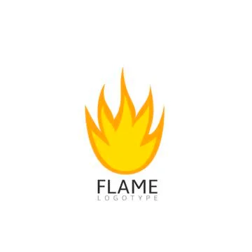 Flame symbol illustration Stock Illustration