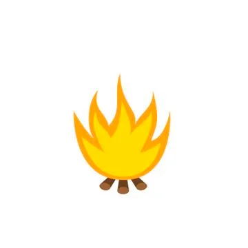 Flame symbol illustration Stock Illustration