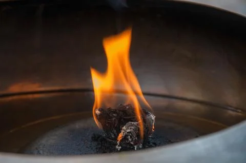 Flame in temple Stock Photos